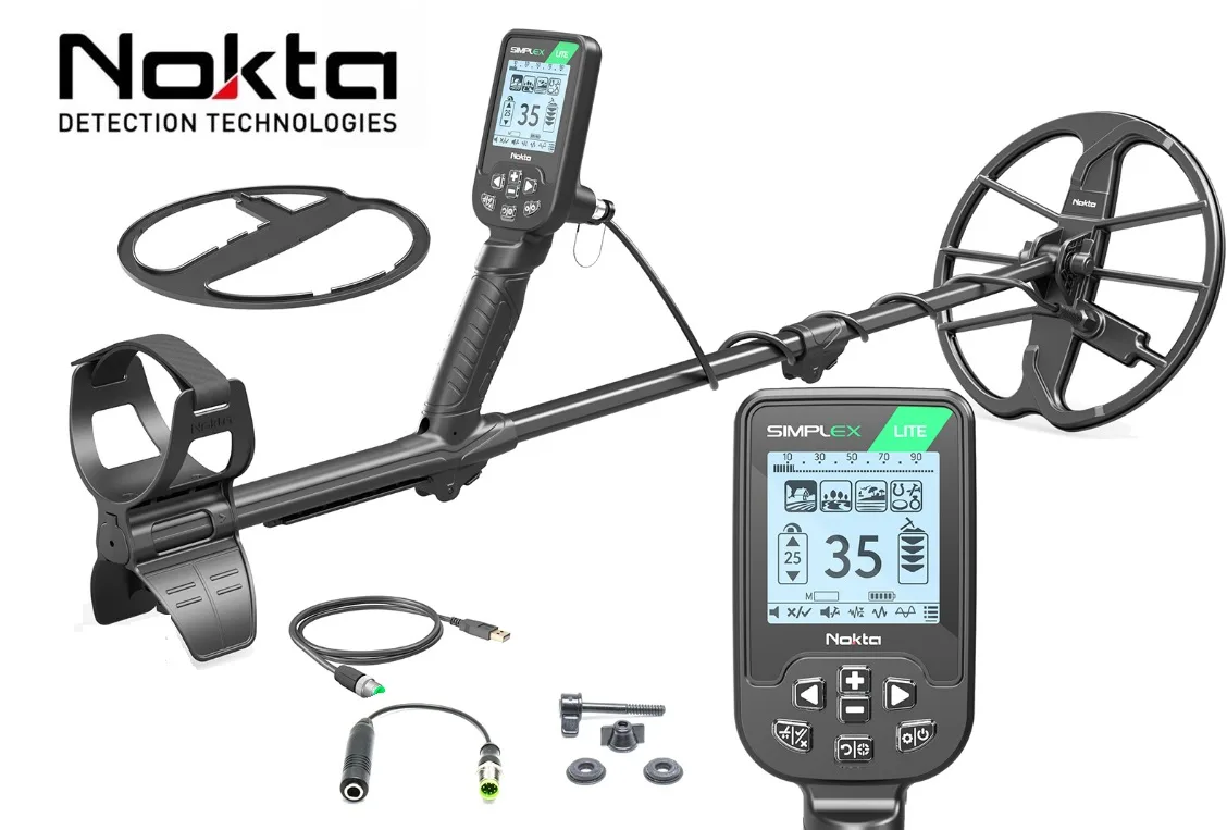 wykrywacz metali nokta simplex lite sx 28 cm dla poczatkujących undergroundpassion saper centrum detektorysty na pola do lasu dla dzieci Wykrywacz metali Nokta Simplex Lite sonda SX28 - obrazek 1